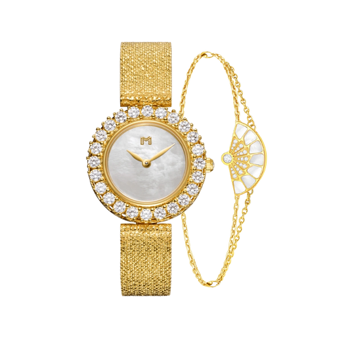 بوكس هدية - ساعة دلال / سوار فان الذهبي