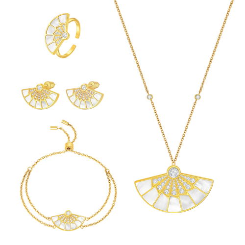 فان / طقم باللون الذهبي