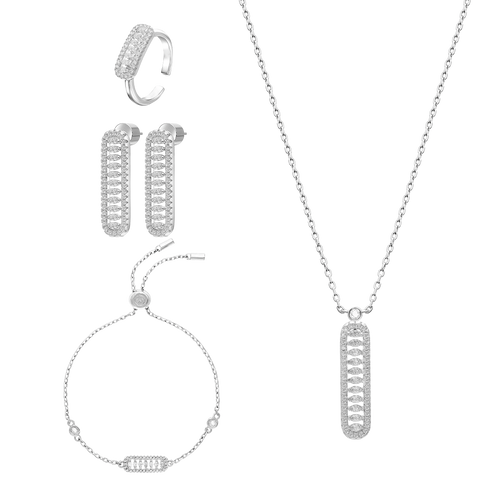 فاين / طقم باللون الفضي