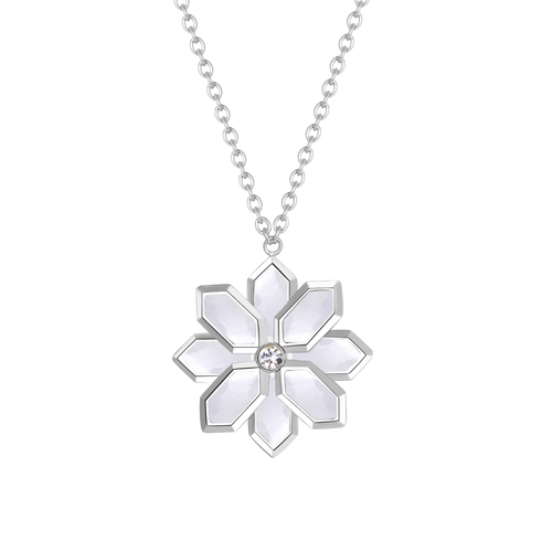 Lotus / Necklace Pearl Silver