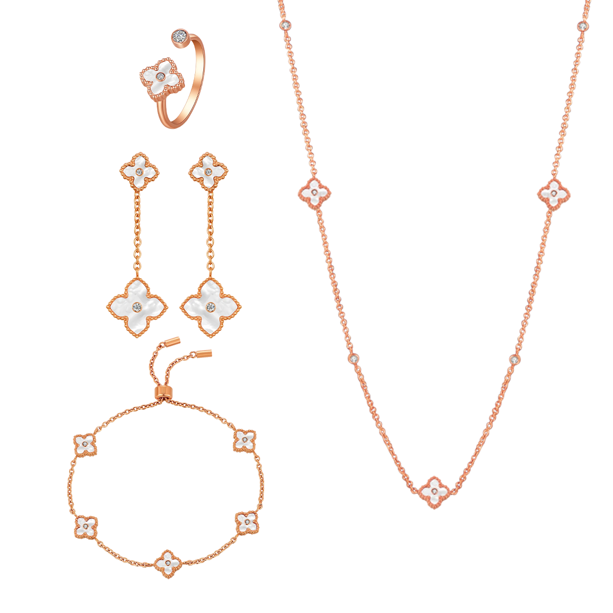 Mini Joory / Set Pearl Rose Gold