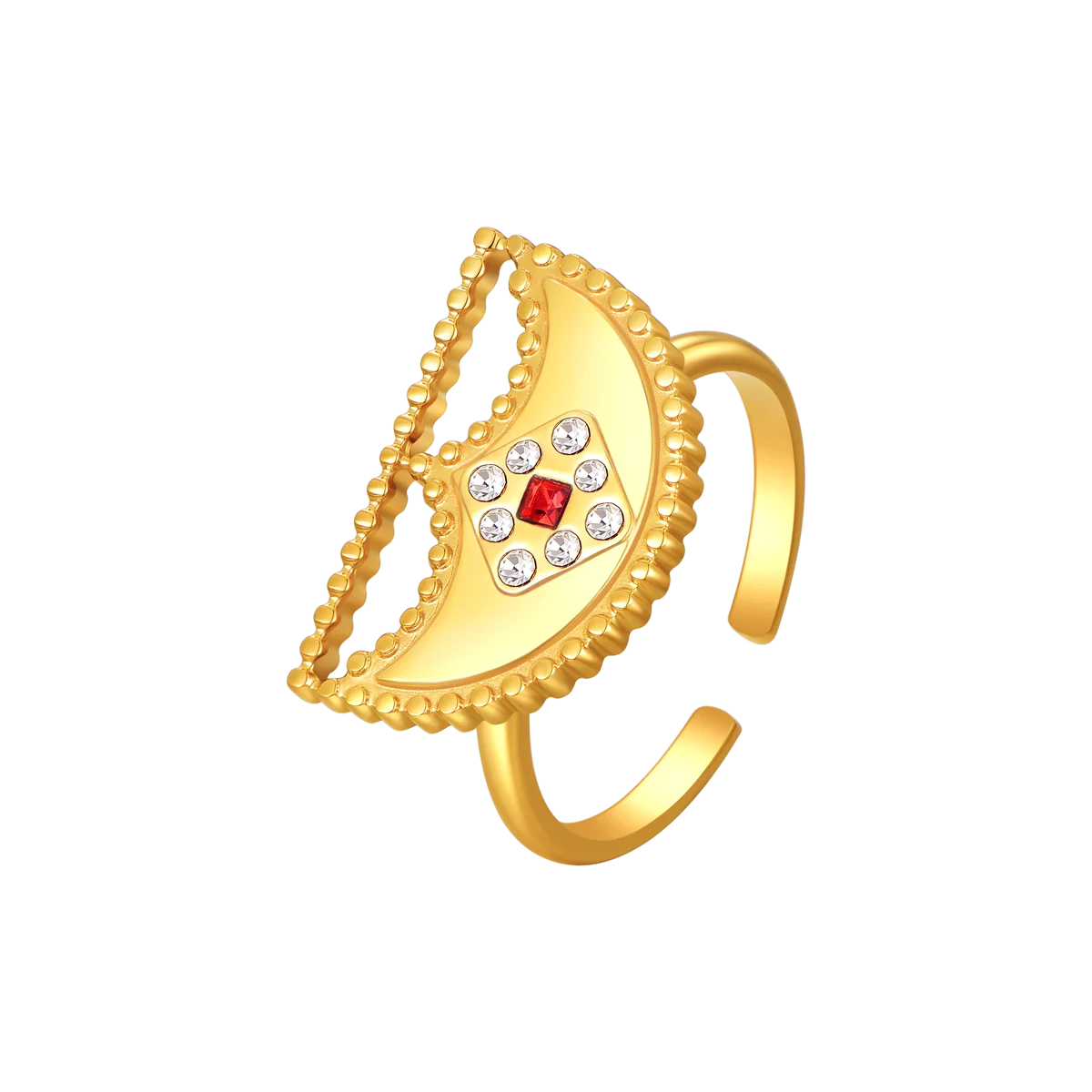 شناف / خاتم باللون الذهبي