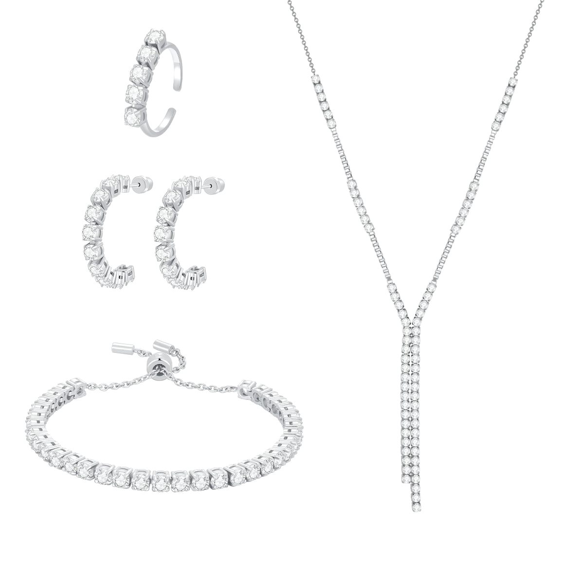 تنس / طقم باللون الفضي