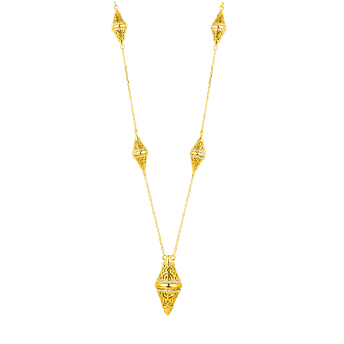 Lantern / Necklace Gold