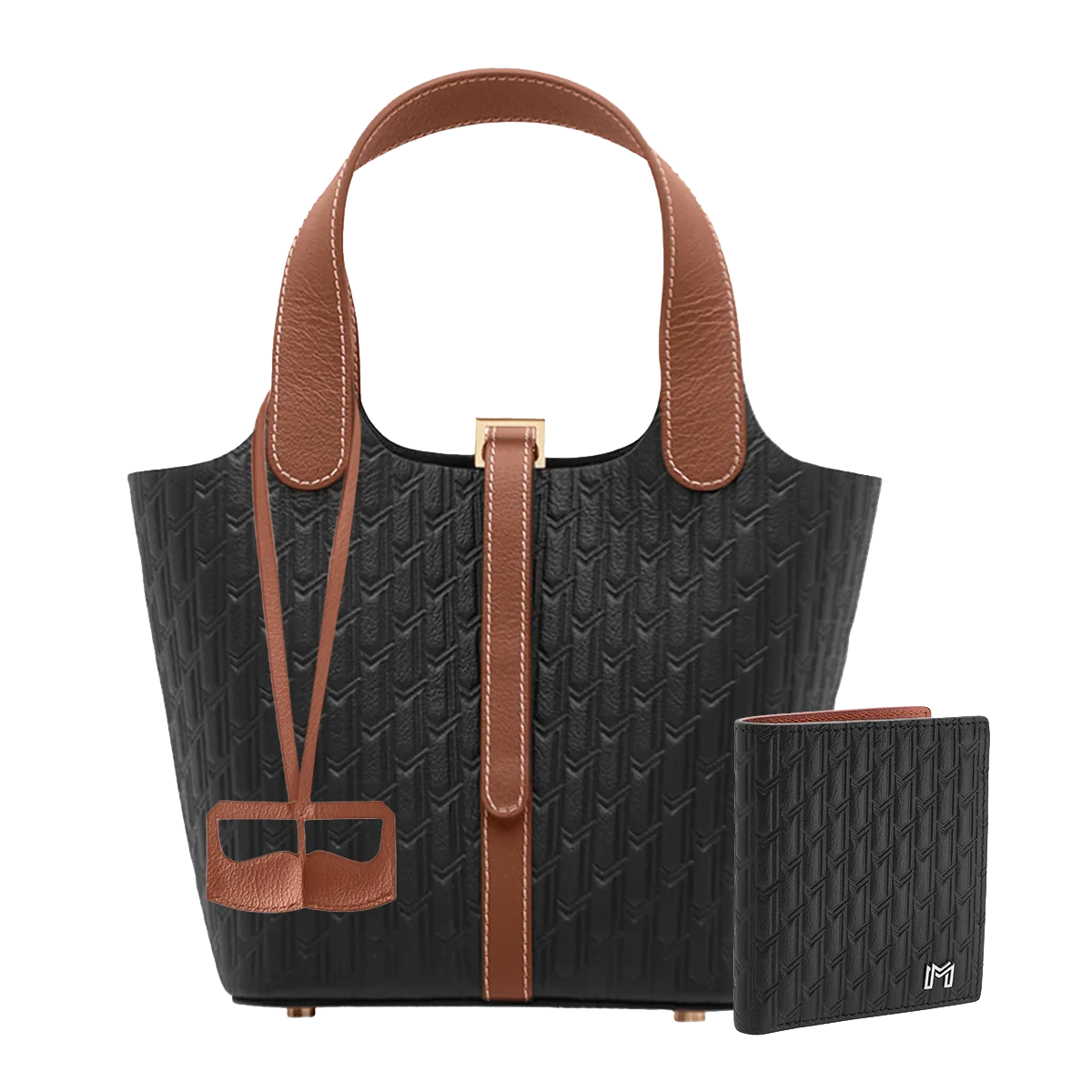 مجموعة هدية - شنطة اليازية / محفظة صغيرة / ليذر تشارم