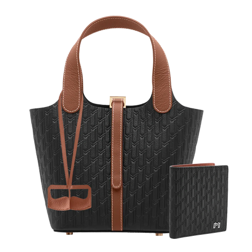 مجموعة هدية - شنطة اليازية / محفظة صغيرة / ليذر تشارم