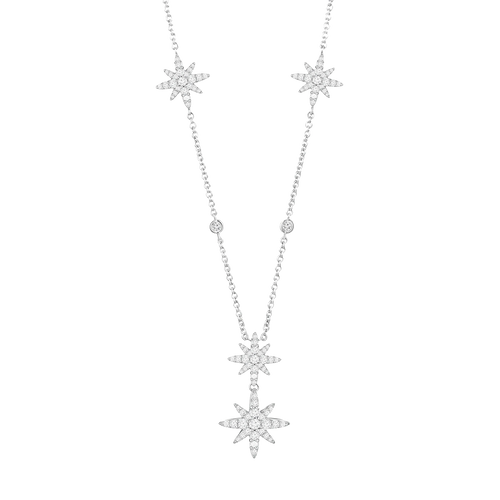 Moonstar / Multi Necklace Silver