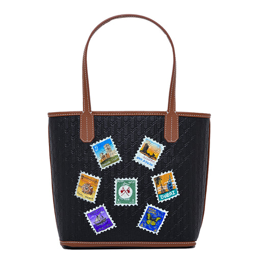 شنطة ميني توت / طوابع الإمارات مع أشجار النخيل