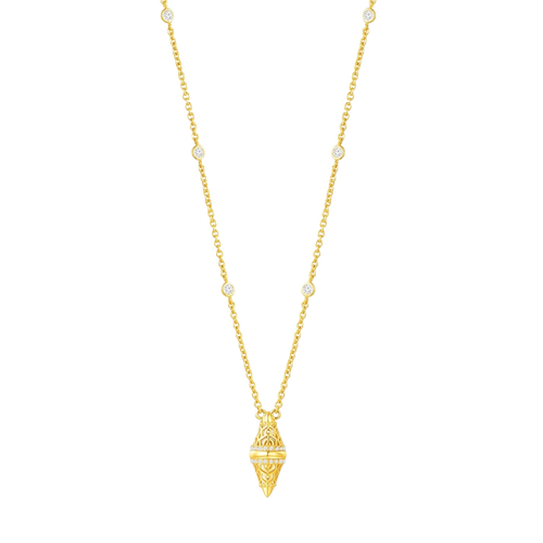 Lantern / Simple Necklace Gold
