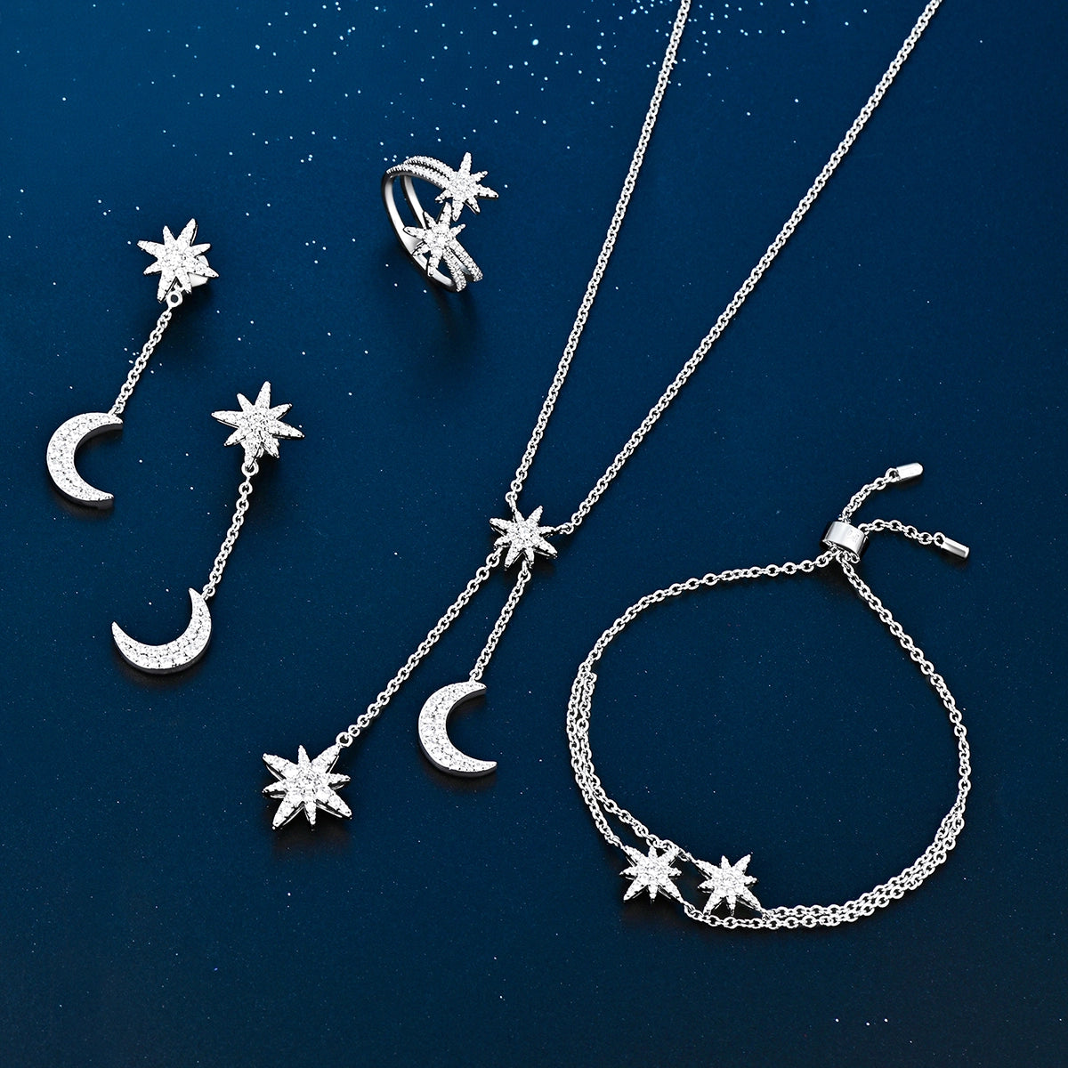 Moonstar / Double Set Silver