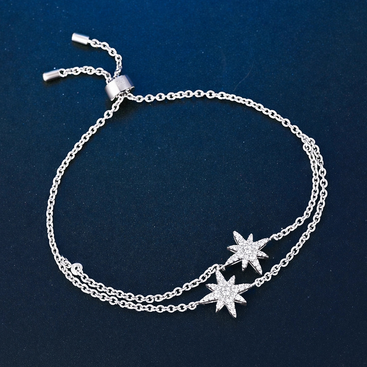 Moonstar / Double Bracelet Silver