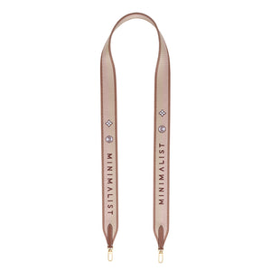 Handbag Strap / Tan & Pink