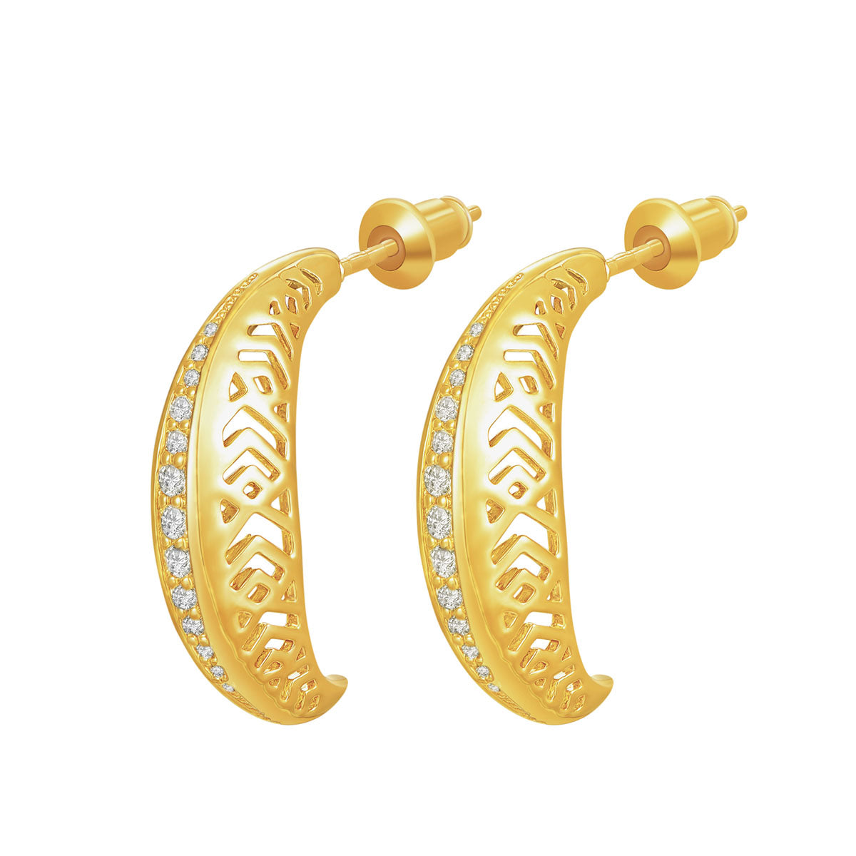 Leaf / Earrings Gold