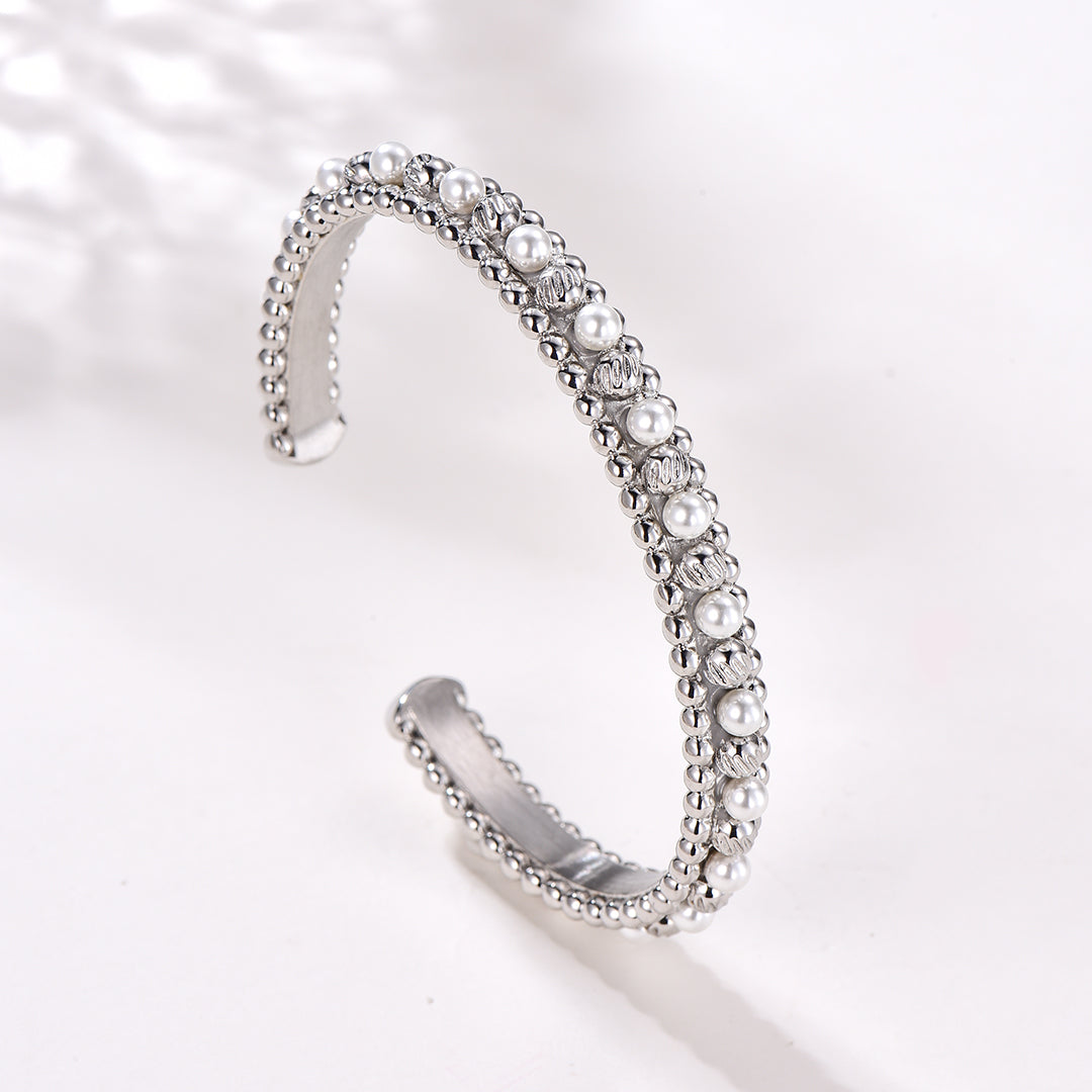 Sadaf / Bangle Pearl Silver