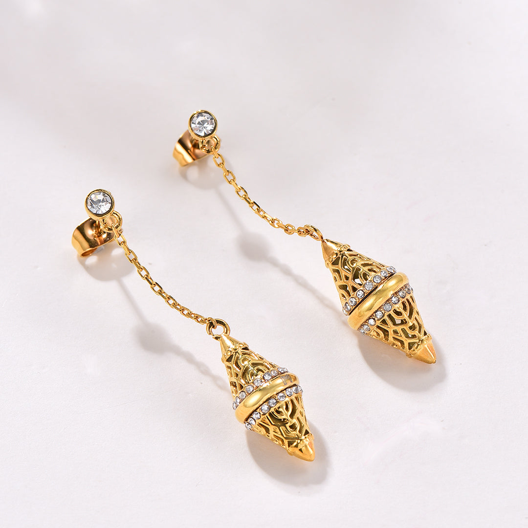 Lantern / Earrings Gold