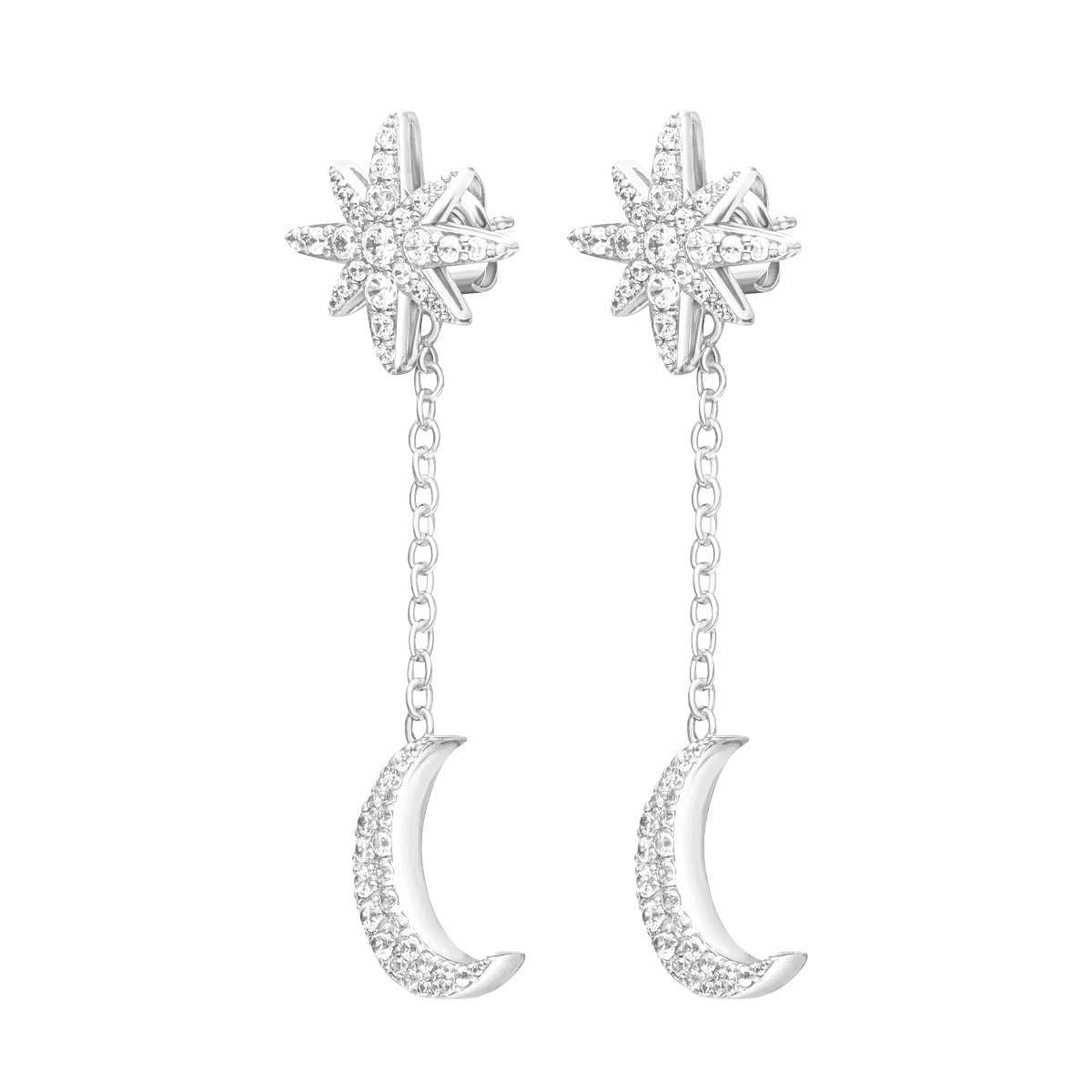 Moonstar / Earrings Silver