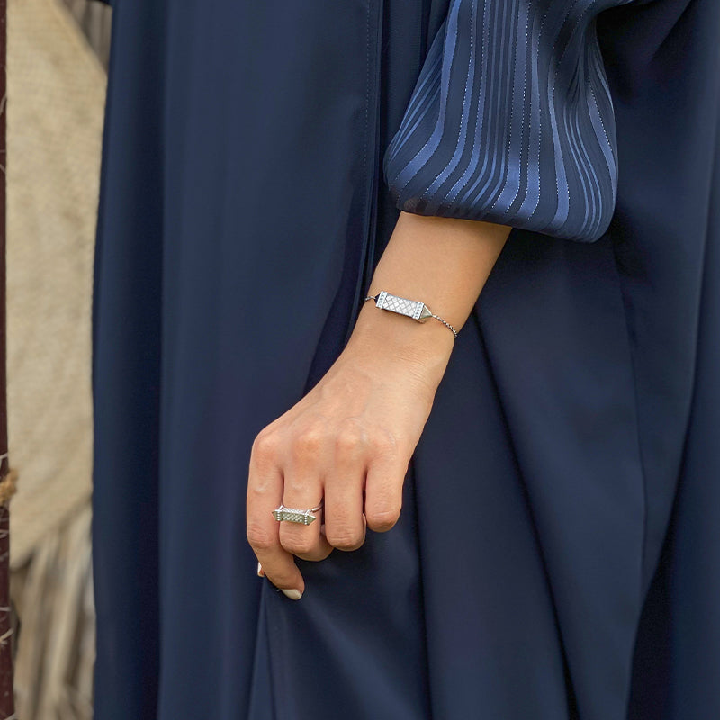 Tassel / Bracelet Pearl Silver