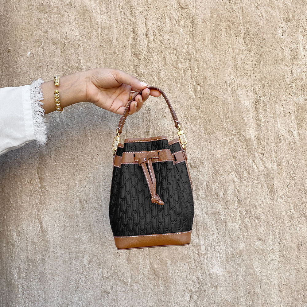 Sheikha Handbag / Black & Tan