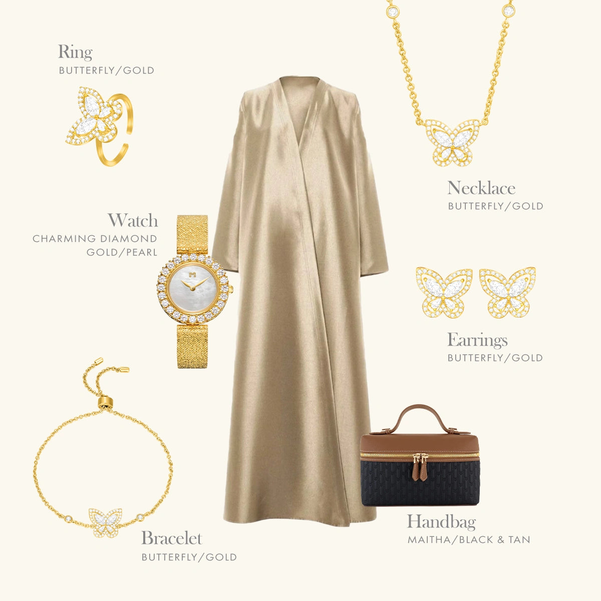 Butterfly / Earrings Gold