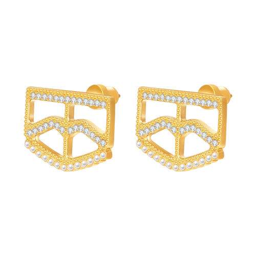 Burqa / Earrings Gold