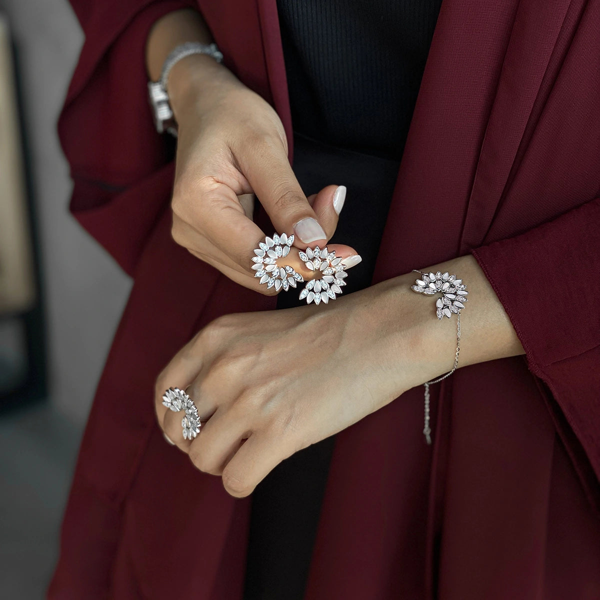 تشارمنق هارتس / طقم فضي