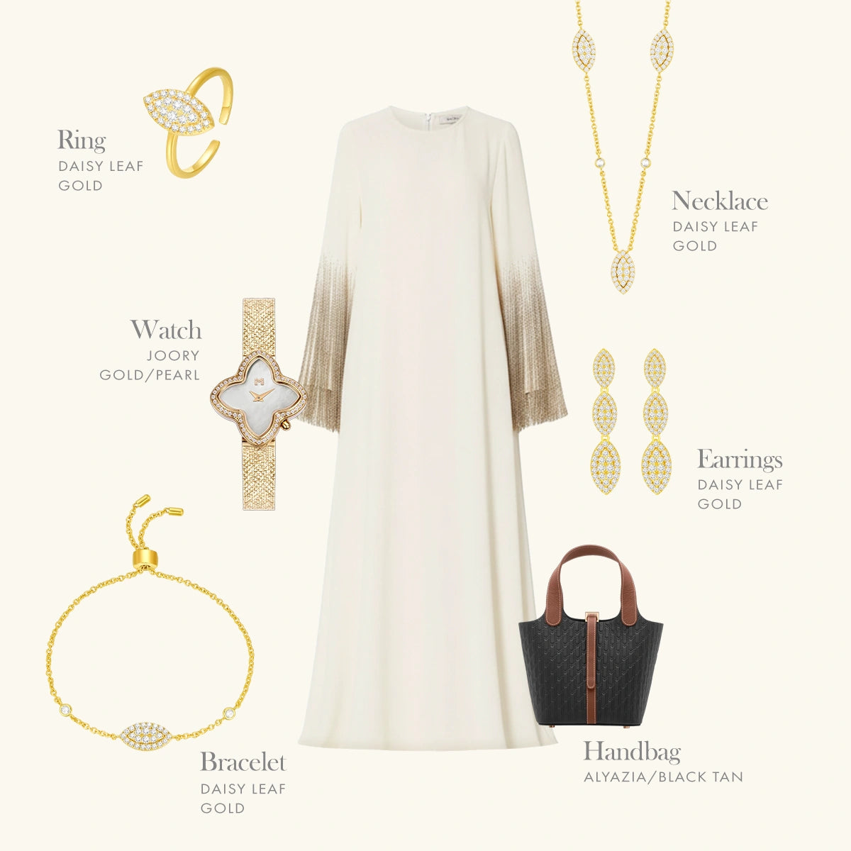 Daisy Leaf / Set Gold