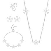 Daisy Flower / Multi Motif Set Silver