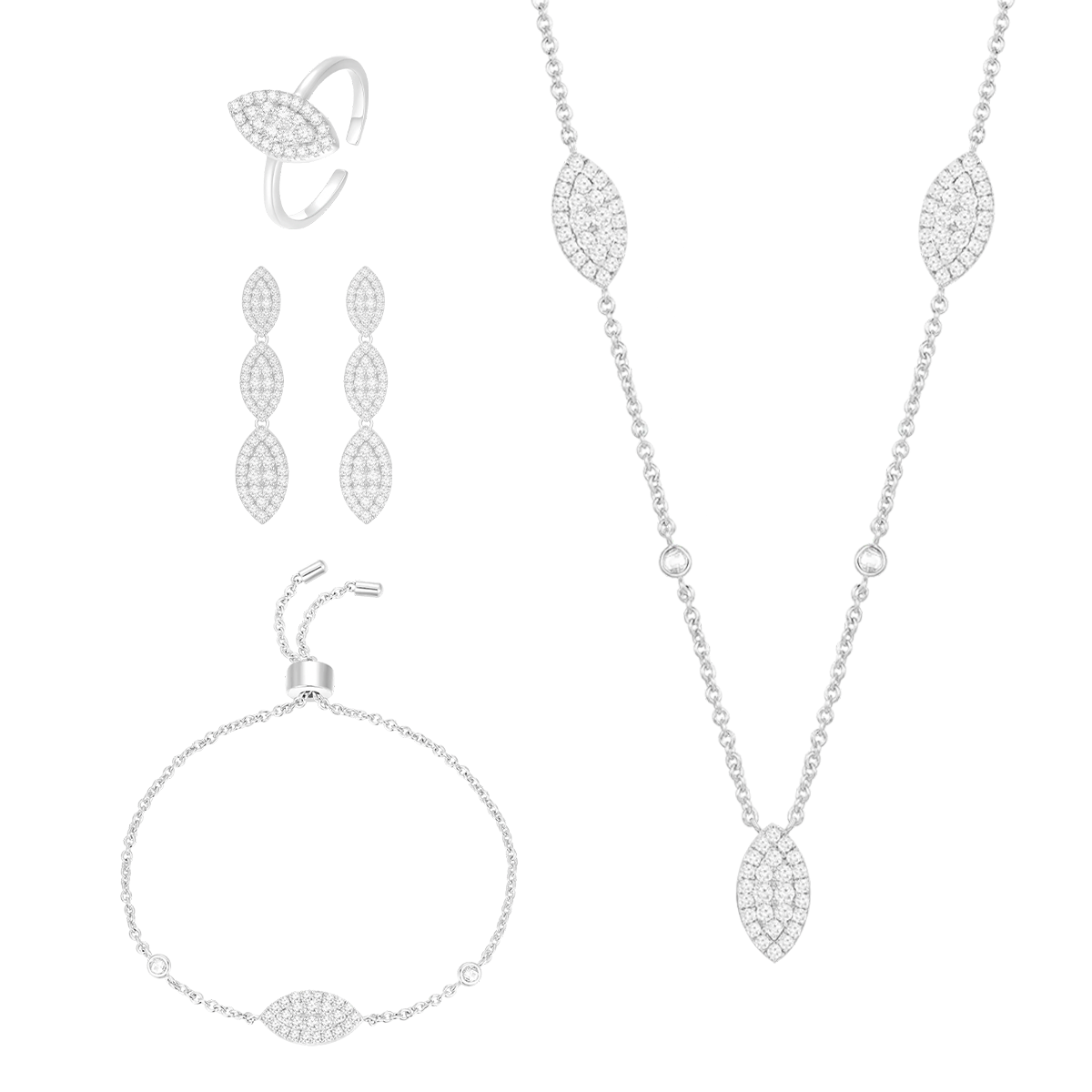 Daisy Leaf / Set Silver