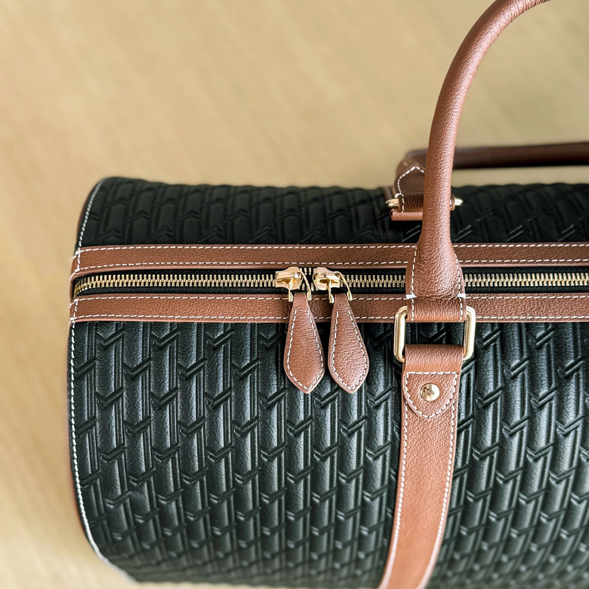 Duffle Bag / Black and Tan