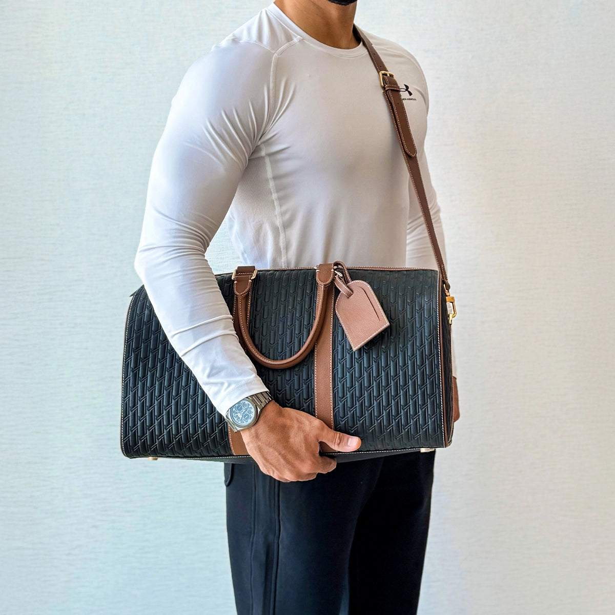 Duffle Bag / Black and Tan