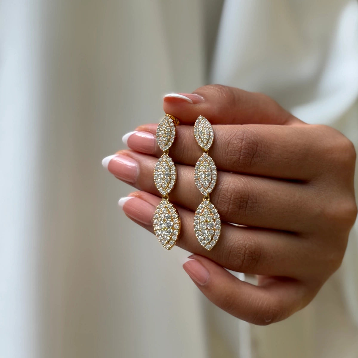 Daisy Leaf / Earrings Gold