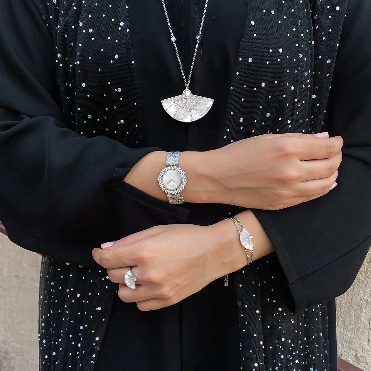 Fan / Bracelet Silver