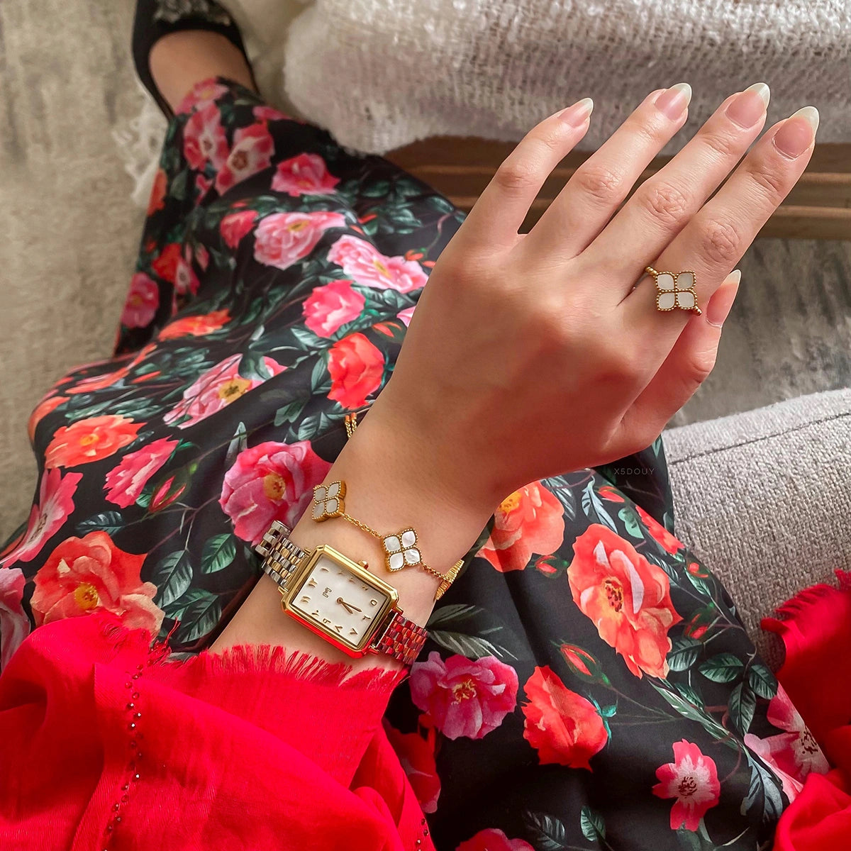 Joory / Bracelet Pearl Gold