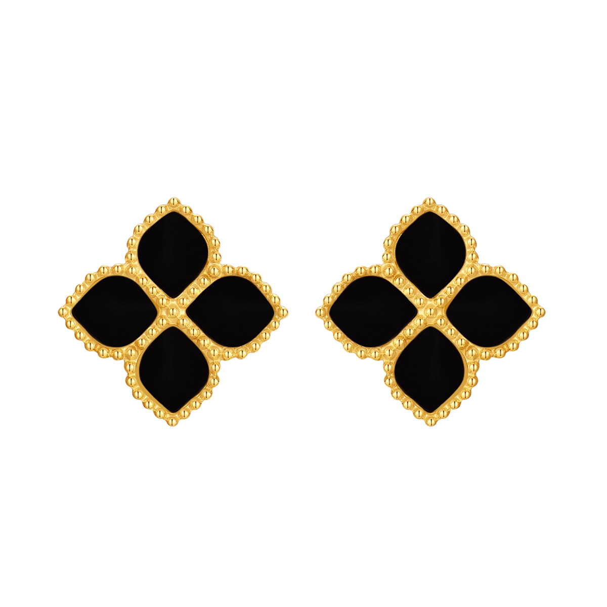 Joory / Earrings Black Gold