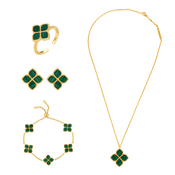 Joory / Set Malachite Gold