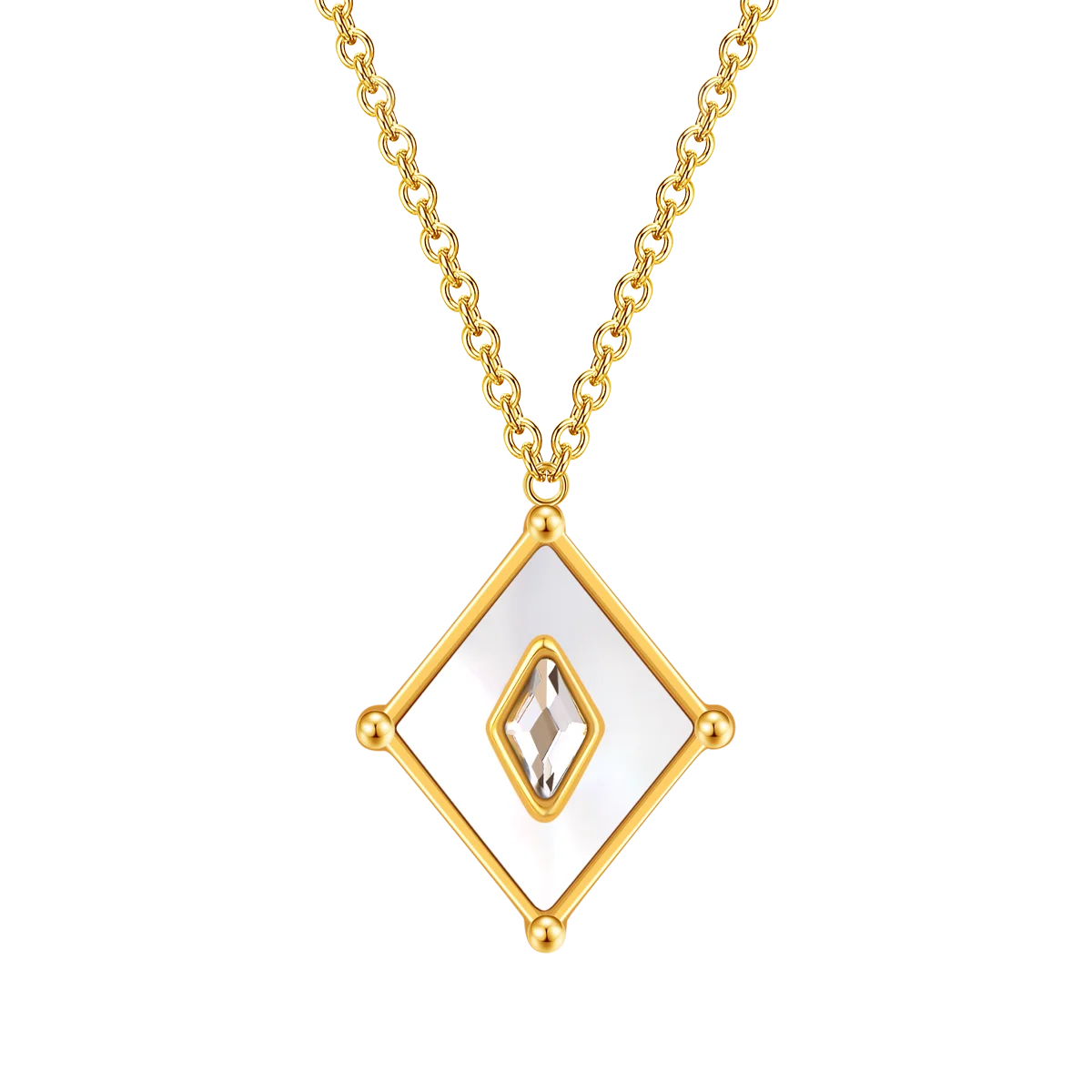 Kite / Necklace Pearl Gold