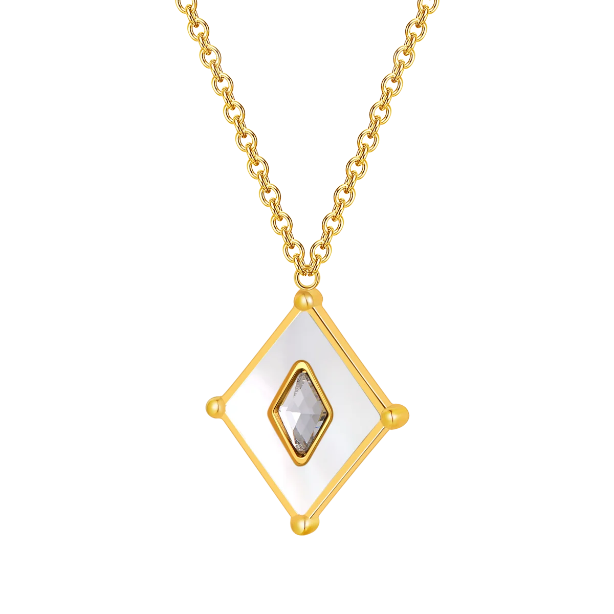 Kite / Necklace Pearl Gold