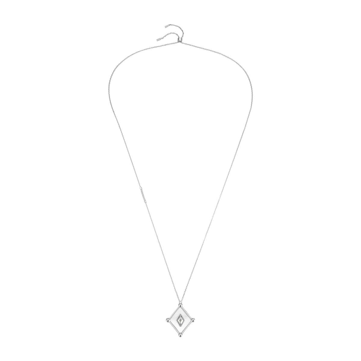 Kite / Necklace Pearl Silver