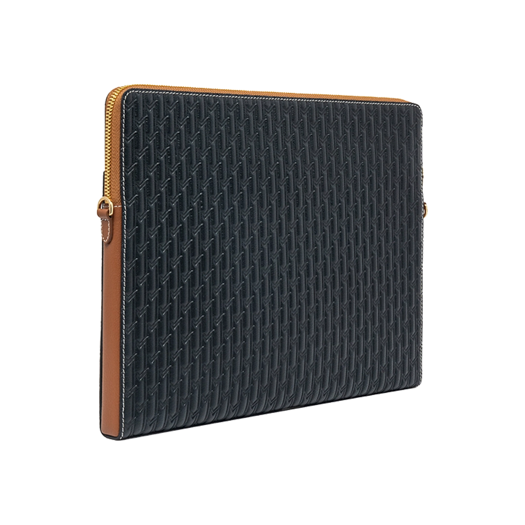 Laptop Sleeve / Black & Tan