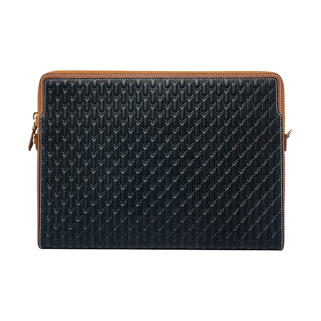 Laptop Sleeve / Black & Tan