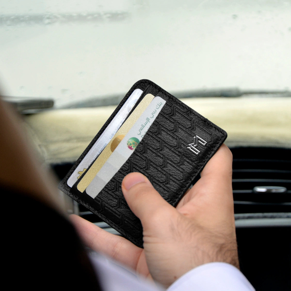 Camel Leather Black / Silver