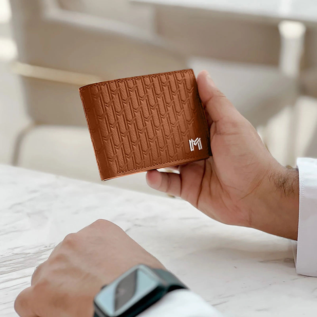 Camel Leather Tan / Silver