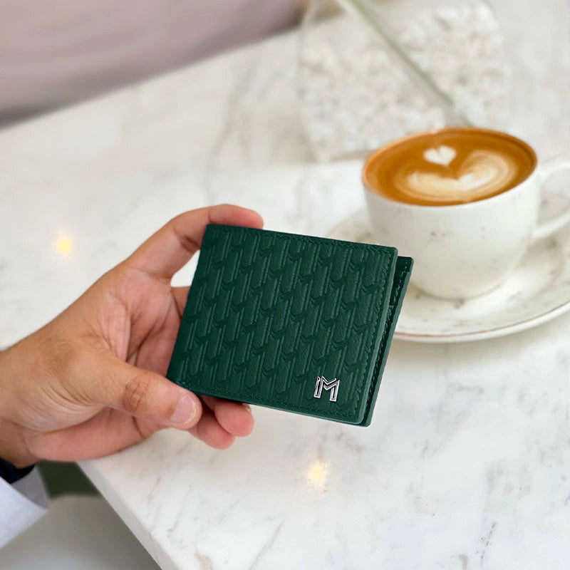 Camel Leather Green / Silver