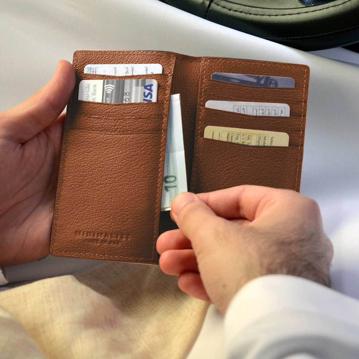 Camel Leather Tan / Silver