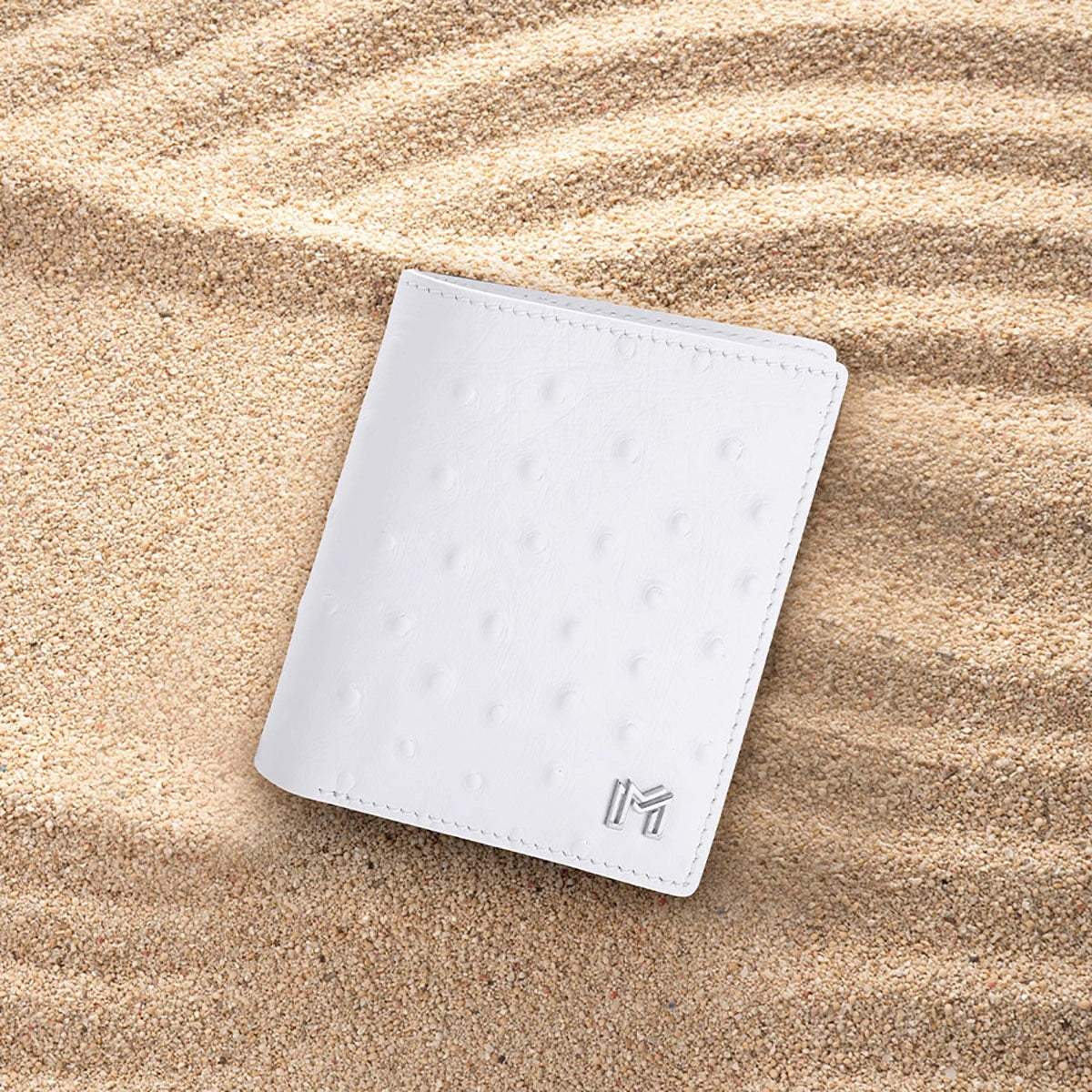 Camel Leather / Ostrich Print