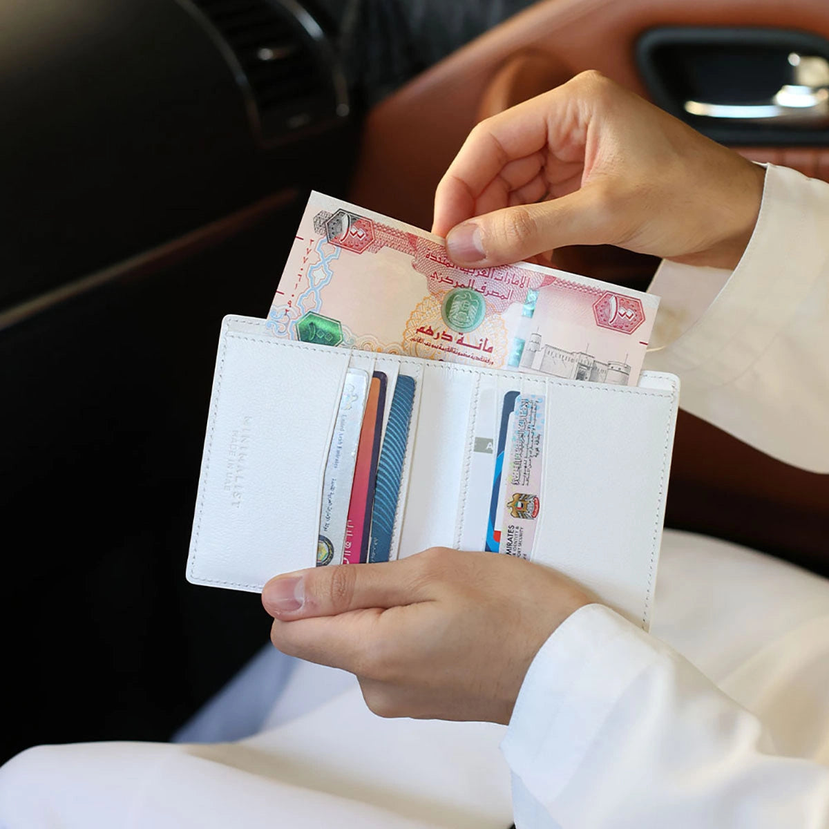 Camel Leather / Ostrich Print