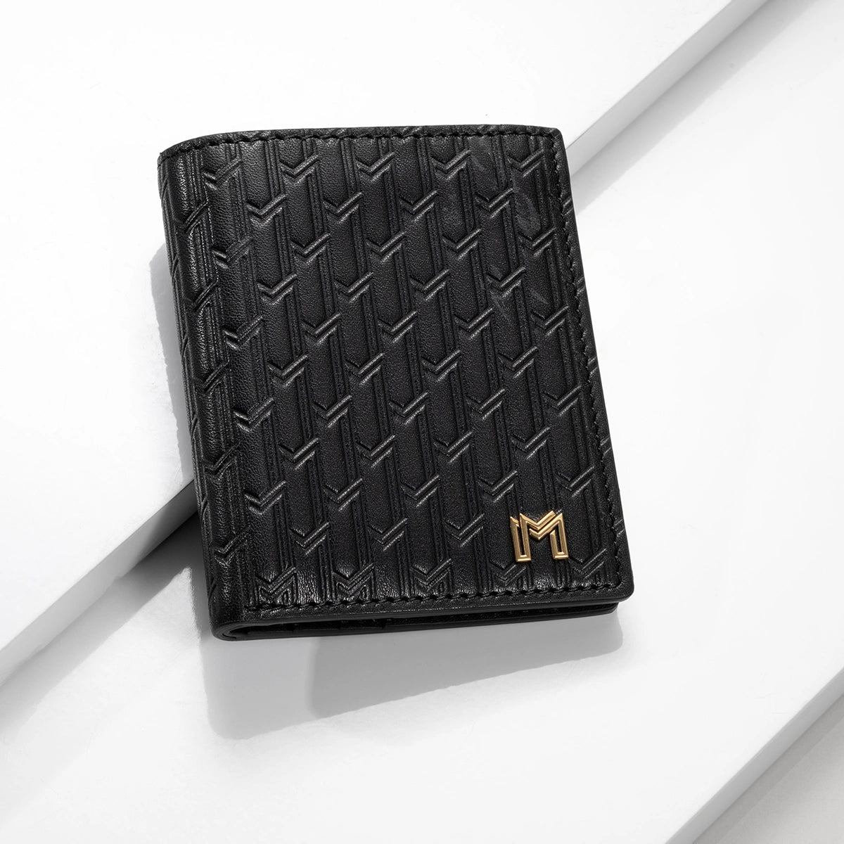 Italian Calfskin Leather Black / Gold