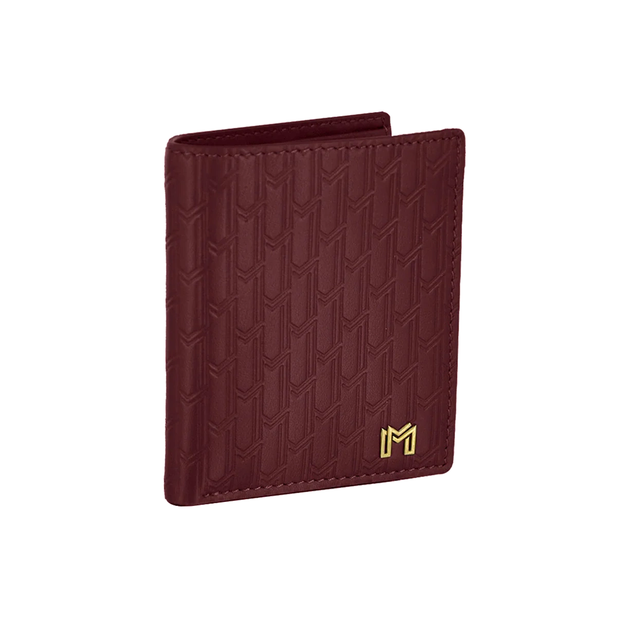 Italian Calfskin Leather Burgundy / Gold