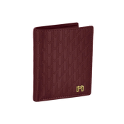 Italian Calfskin Leather Burgundy / Gold