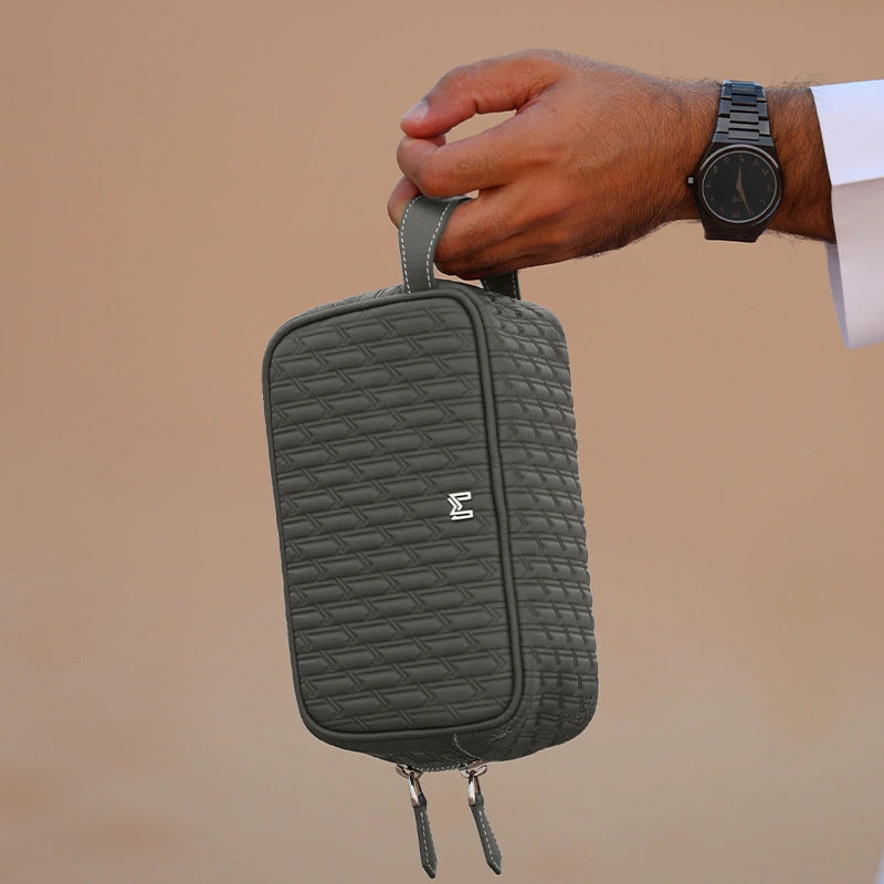 Travel Pouch Grey / Silver